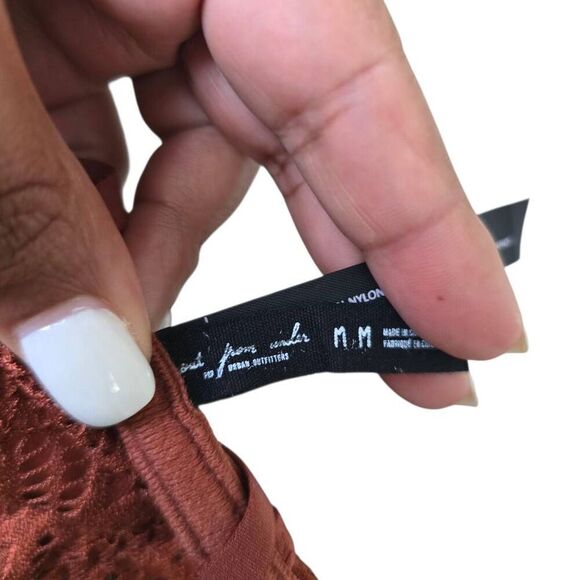 Out from Under by Urban Outfitters Bra Women's Medium Burnt Orange Lace Bralette - Picture 6 of 6